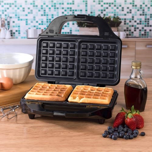 Deep Fill Waffle Maker With Xl Non-stick Cooking Plates - 900w