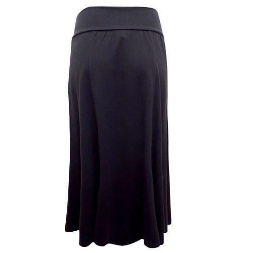 Panelled Jersey Skirt - Black