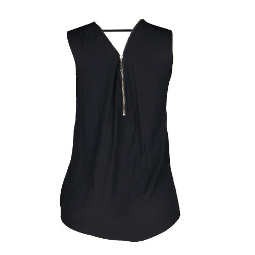 Ladies  Sleeveless Top - Black