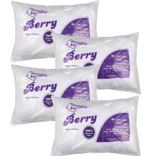 Berry Fibre Pillows - 4 Pieces