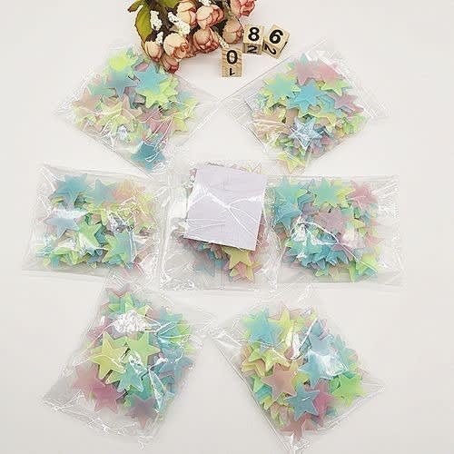 Glow In The Dark Luminous Wall Stickers -100/pack