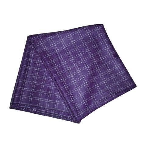 Purple & White Checkers Senator Material 4 Yards