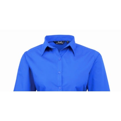 Ladies Formal Dress Shirt  - Royal Blue