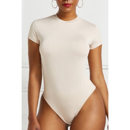 Short Sleeve Bodysuit - Cream