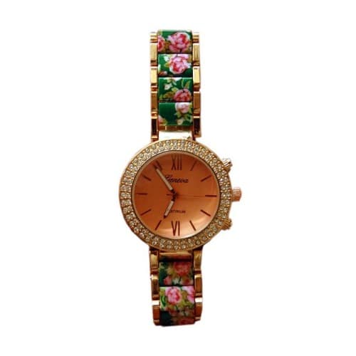 Ladies Fashion Print Watch - Green