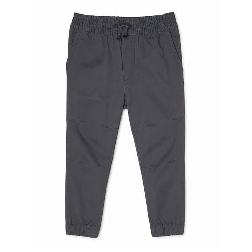 Toddler Boys Solid Woven Joggers - Grey