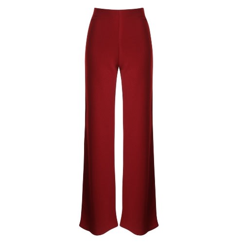 Ladies Casual Trouser Pant - Burgundy/Wine