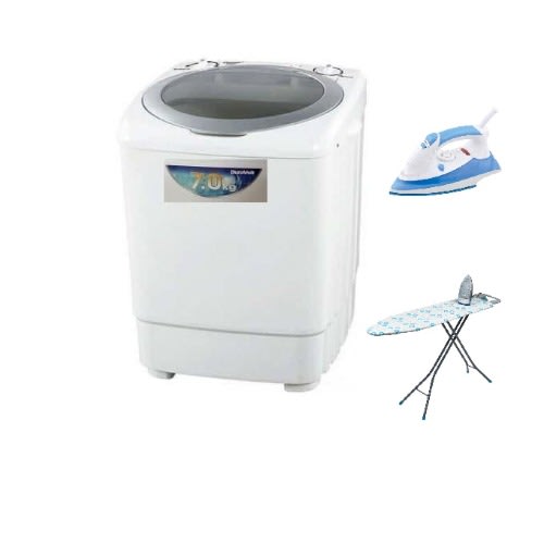7kg Washing Machine + Free Ironing Board + Free Iron