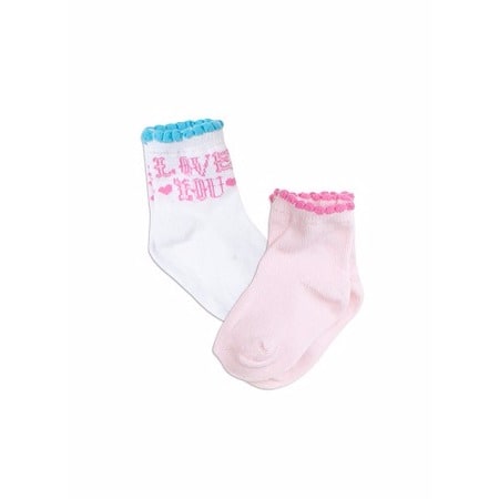 Baby Girl's Love Socks - Pack of 2