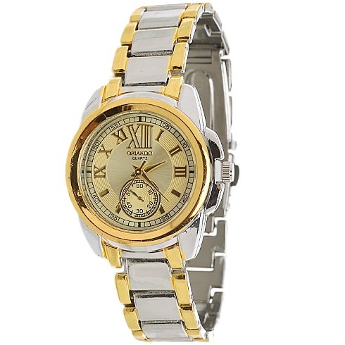 Women's Chain Wrist Watch - Gold Face