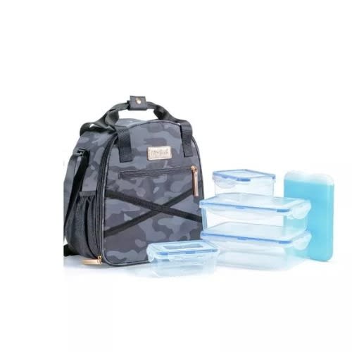 Fit & Fresh Deluxe Athleisure Lunch Bag Set - 7-Piece