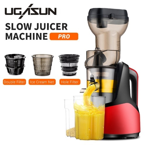 Ugasun Slow Masticating Juicer  With Large Feeder - 150W - 500ml
