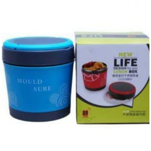 New Life Stainless Inner Insulated Lunch Box - 400ml - Multi Colour