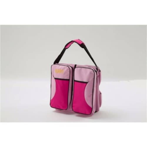 3 In 1 Diaper Bag, Travel Bed And Change Station - Pink