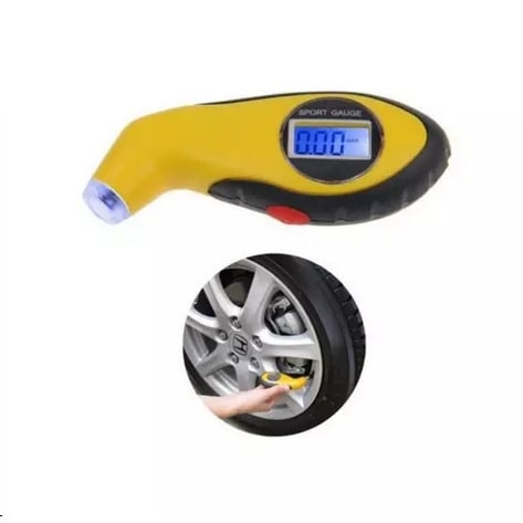 Digital Lcd Tyre Air Pressure Tester Motorcycle Tire Gauge