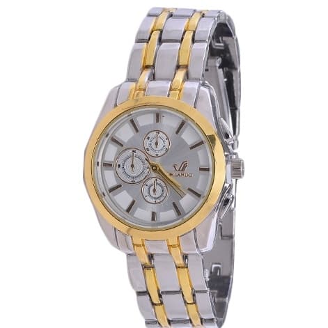 Women's Chain Wristwatch | Gold & Silver