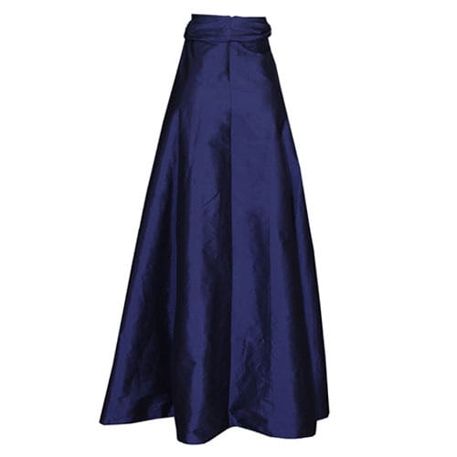 Tafetta Hi-Low Ball Skirt With Long Waist Sash