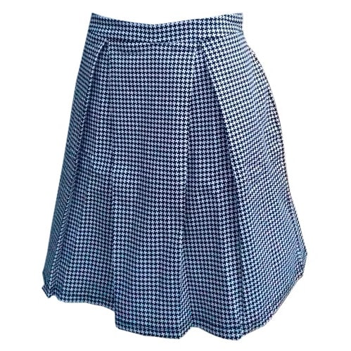 Women's Midi Skater Skirt – Black & White