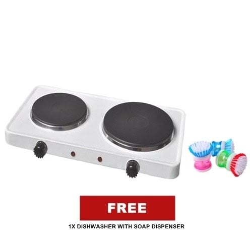 Electric Hotplate  + Free Dishwasher With Soap Dispenser - 1000W