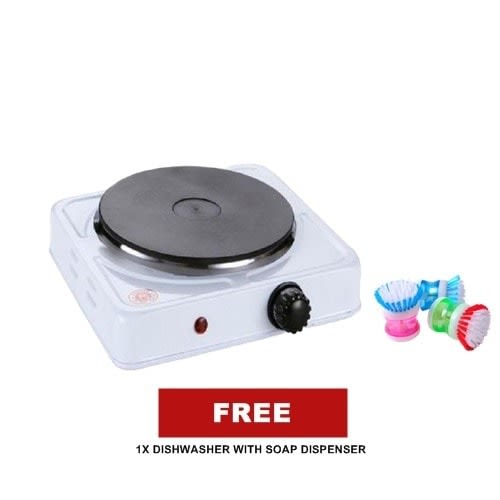 Electric Hotplate - Single Burner + Free Dishwasher With Soap Dispenser