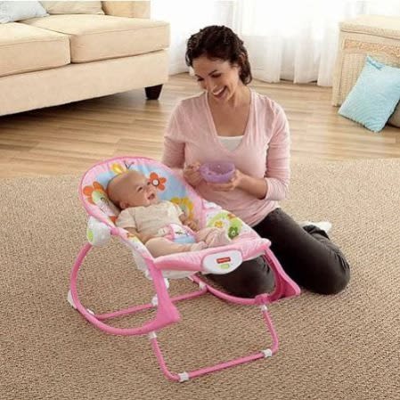 Infant-to-toddler Rocker Sleeper-pink Bunny Pattern