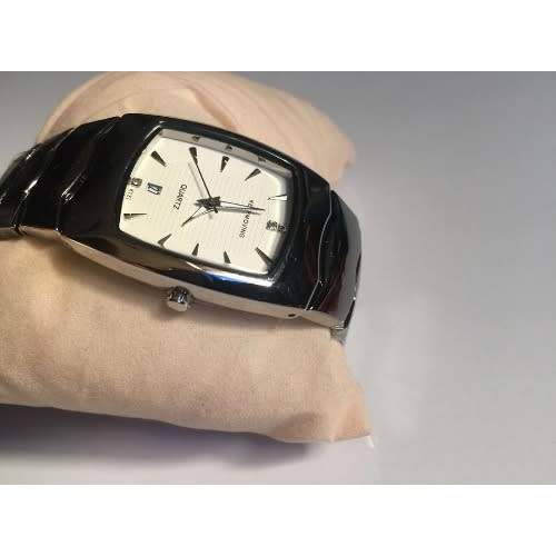 Ceramic Steel Cute Unisex Bracelet Strap Watch- Silver