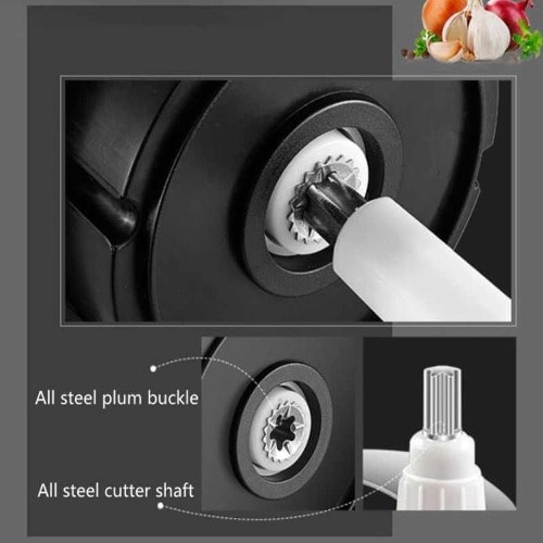 6l Electric Meat Grinder Automatic Multifunction Garlic Ginger Meat Crusher Machine
