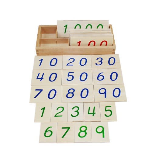 Small Wooden No. Cards