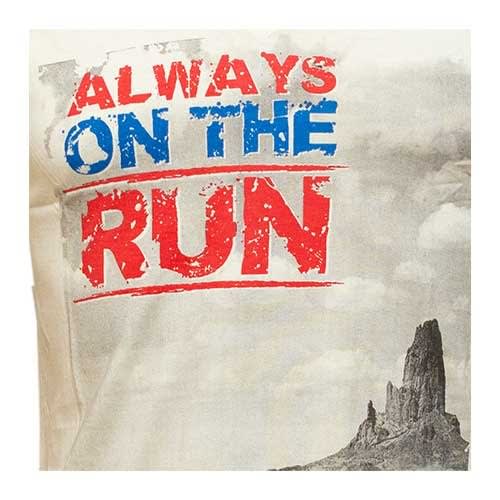 Men's Always On The Run Print T-shirt - Cream
