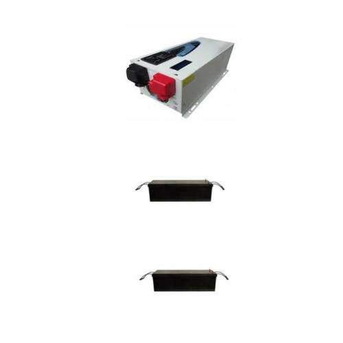 3000watts Pure Sine Wave Inverter with 2 of 200amps Batteries