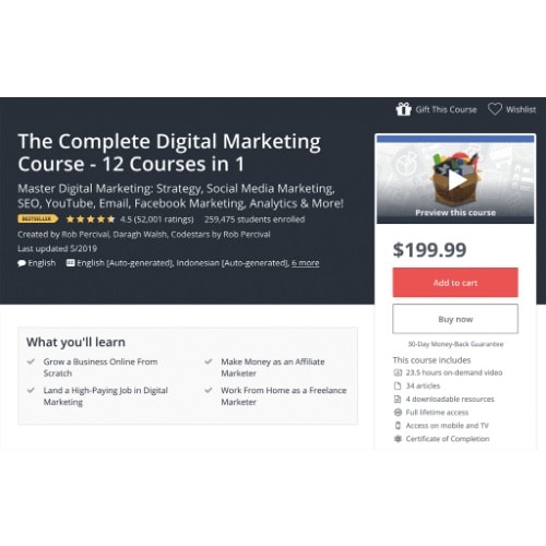 The Complete Digital Marketing Course - 12 Courses In 1