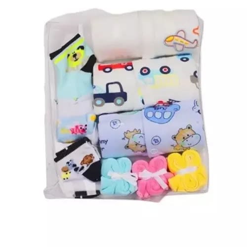 3 In 1 Baby Body Suit Socks And Face Towel
