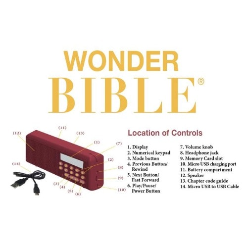 Wonder Bible Niv- The Talking Audio Bible Player