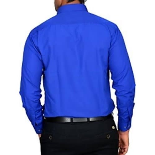 Men's Formal Dress Shirt  - Royal Blue