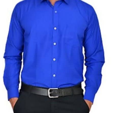 Men's Formal Dress Shirt  - Royal Blue