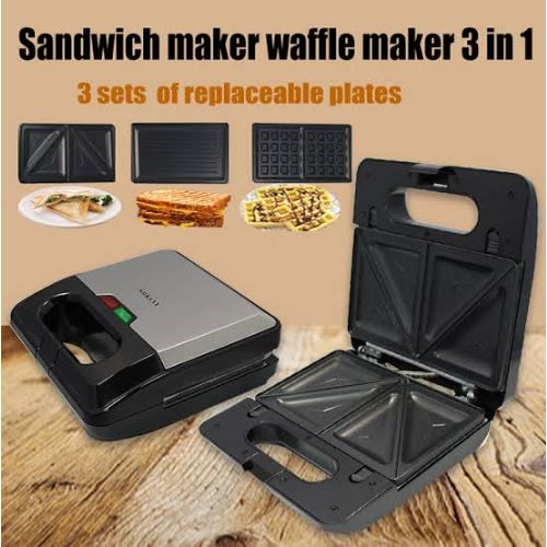 Multifunction 3 In 1 Grill, Waffle & Sandwich Maker