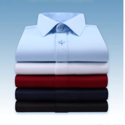 5pcs Corporate Longsleeve Shirts- Black/ Navy Blue /Pink /White & Sky Blue