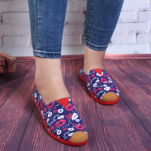 Ladies Slip-on Sneakers - Multicolour