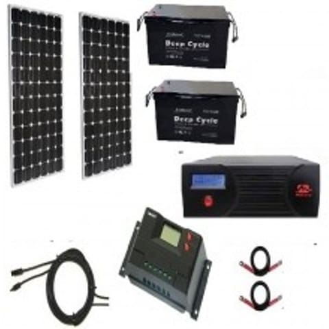 2.4kva Inverter with 200watts Solar Panels & 200amps Batteries