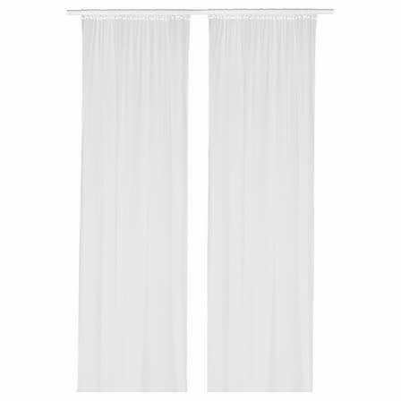 Lill Net Curtains 280x300 Cm, 1 Pair, White