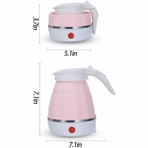 Mobile Collapsible Electric Kettle - Pink