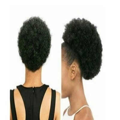 Curly Afro Bun