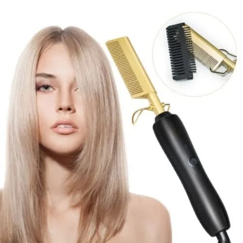Electric Hot Comb For Straightening Hair