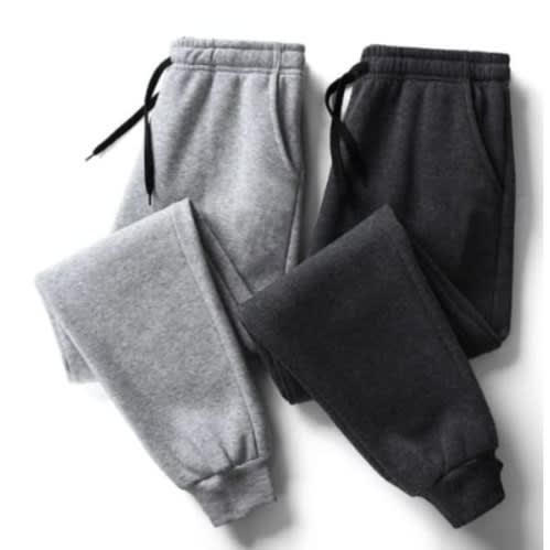 Thick Joggers - 2 In 1 - Black And Grey