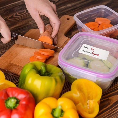 Waterproof Removable Food Storage  Freezer Label Sticker - 150 pieces in a roll