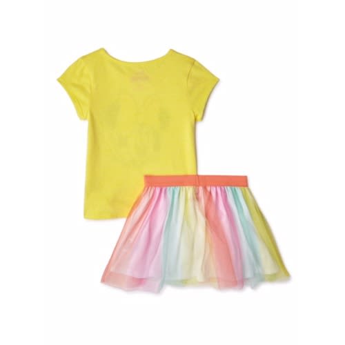 Minnie Mouse Toddler Girls Top & Tutu Skirt Set - Yellow