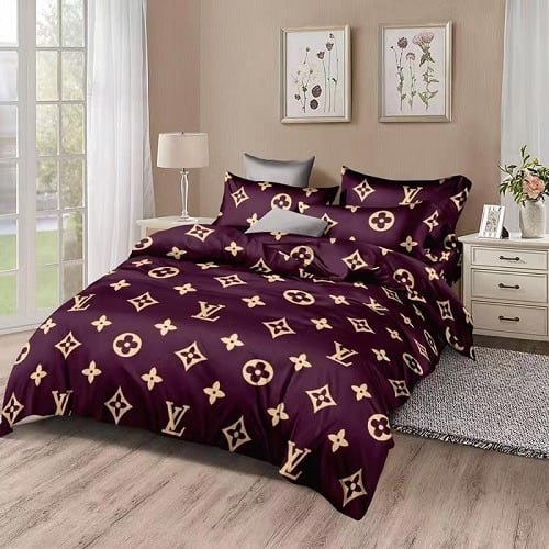 Bedsheet With Pillowcase- Brown