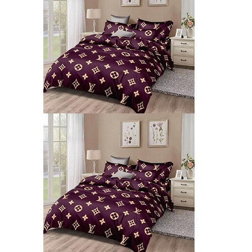Bedsheet With Pillowcase- Brown