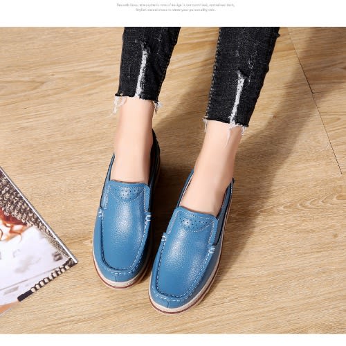 Wedge Slip-on Bulky Soles Easy Wear Shoes
