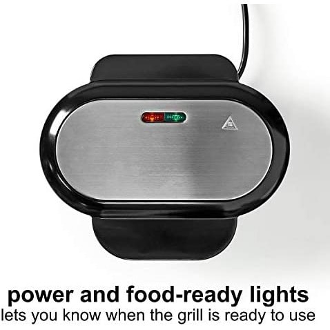 Ex-pro Hamburger Maker  - Dual Electric Burger Grill Cooker With Non Stick Plates - 1000W